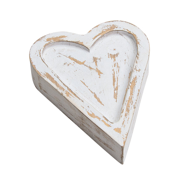Distressed Clay Heart
