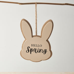 Hello Spring Hanging Bunny Ears