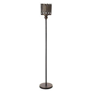 Tall Leaf Design Candle Holder