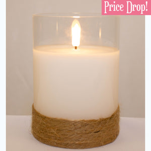 Led Candle with twine base
