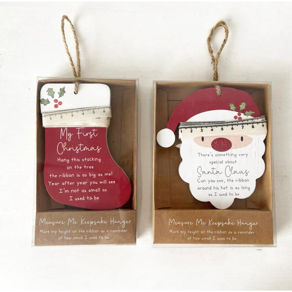 Baby Keepsake Christmas Deco with Measuring Tape X 1