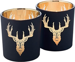 Stag Black Candle Holder x 1