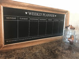 Weekly Chalkboard Planner