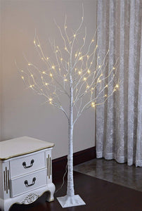 White Display Tree with LED Lights