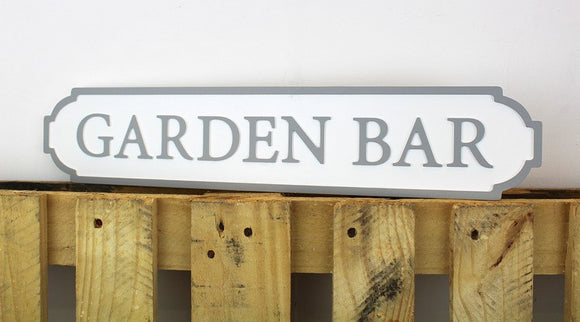 Garden Bar Sign Long