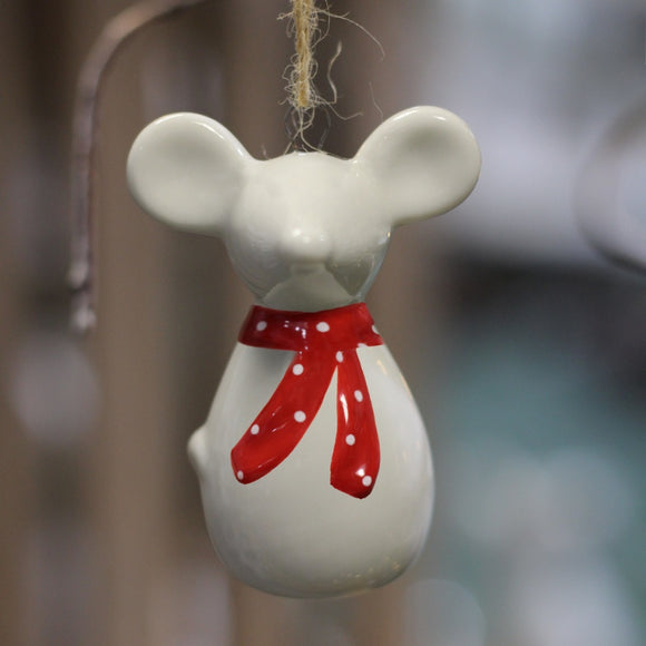 Hanging Mouse with Scarf