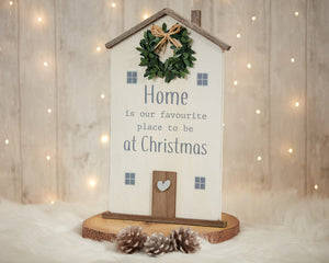 Large Christmas House Plaque
