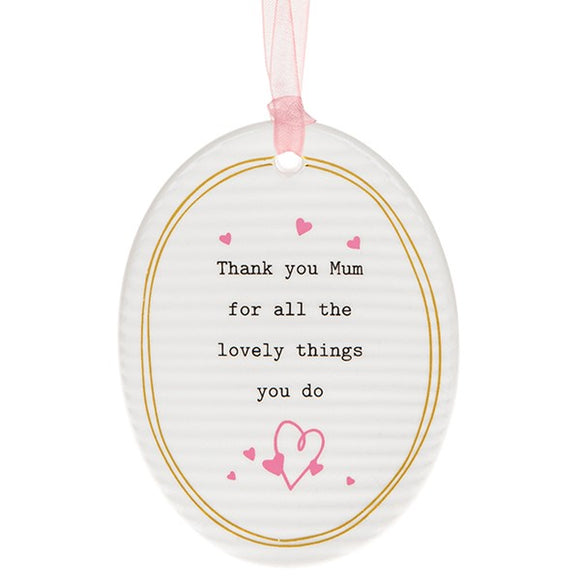 Mum Oval Plaque