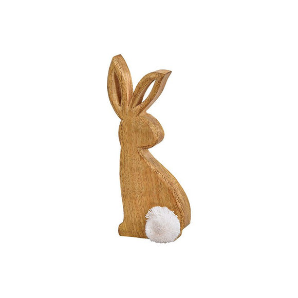 Wood Bunny Fluffy Tail