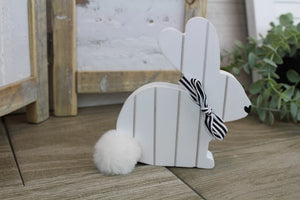 Wood Bunny fluffy Tail